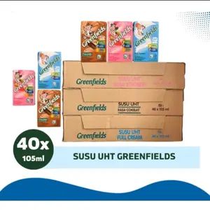 Greenfields Susu UHT 105ml 1 Karton Isi 40pcs - Susu UHT Greenfields 40x105ml