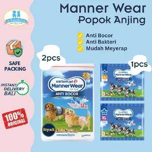 Unicharm Manner Wear / Popok / Diaper Anjing Unicharm Pet Boy, Girl (Repack Isi 2 Pcs) ( Fresh Pack isi 1pcs )