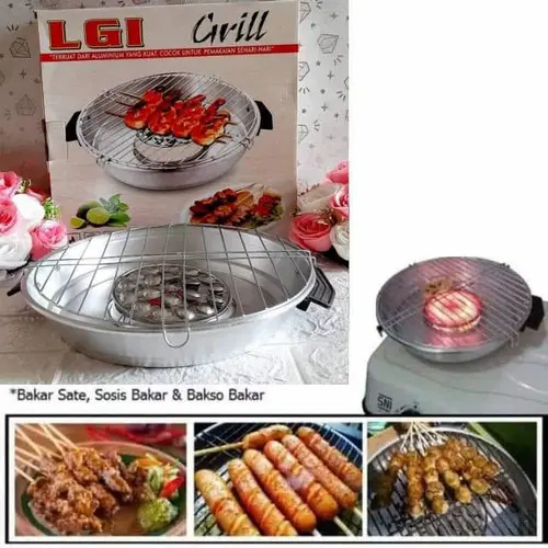 TERLARIS Cod ALAT BAKAR - PANGGANGAN IKAN AYAM SERBAGUNA ROASTER LGI CIVIL Daging Stainless Pemanggang Pemanggang Pemanggang Kitchenware Steel 1