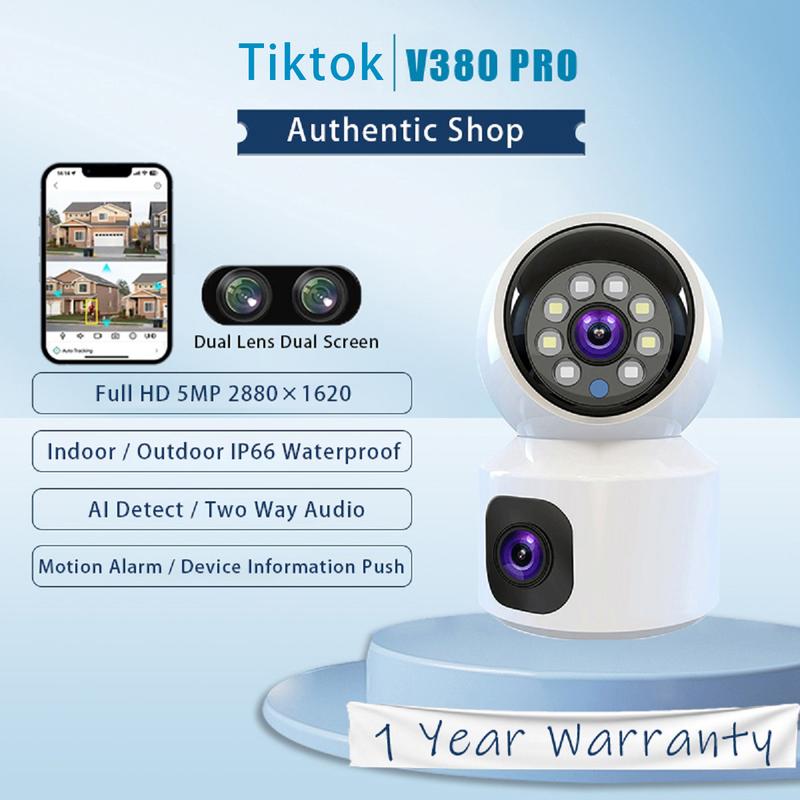 V380 Pro Wifi CCTV Camera 4MP HD Multi Night Vision Dual Len - TikTok ...