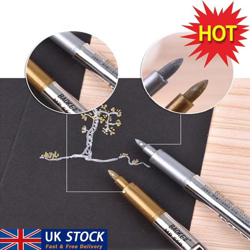 Product Introduction of 1pcs Craft Pen Marker Pen Signature Pen Metallic Luster Signature Quality Durable Constant Good W3O9 26