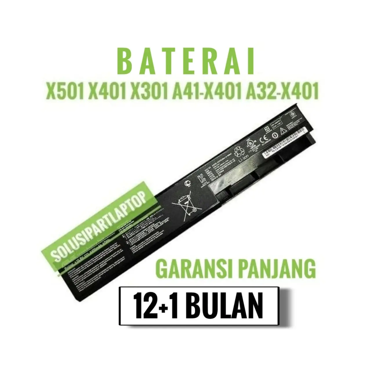 Baterai  laptop compatible for  X501 X401 X301 A41-X401 A32-X401