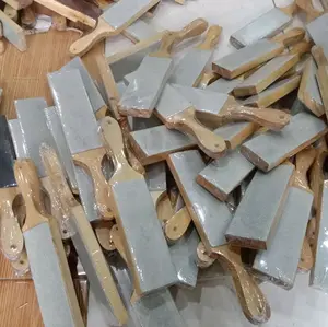 Stroping Kulit Sapi 2 Sisi Domba Pengasah Pisau Bruring Loenstone