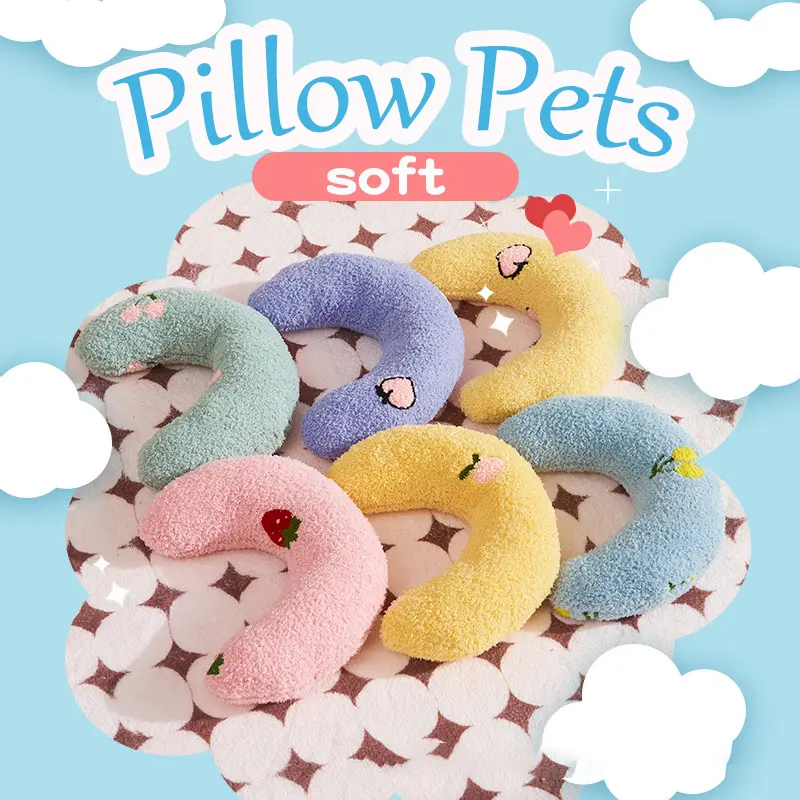 Pet Pillow Cat Pillow Dog Pillow Protect Cervical Spine Deep Sleep Toy Pet Crescent Pillow