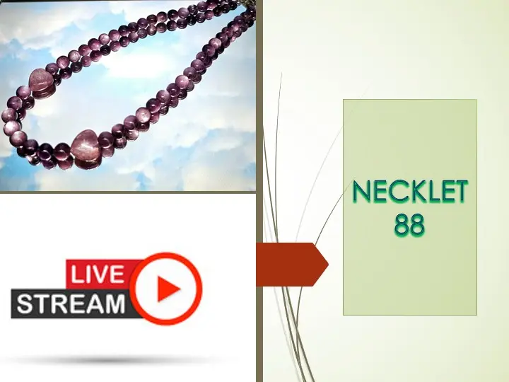 Necklet 88 Crystal Necklace - Stunning Appeal and Tranquility for Live Stream Shopping
