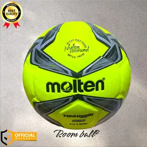 bola futsal molten ijo size 5 ball press jahit mesin gratis pentilasi dan jaring bola outdoor dan indoor Volley