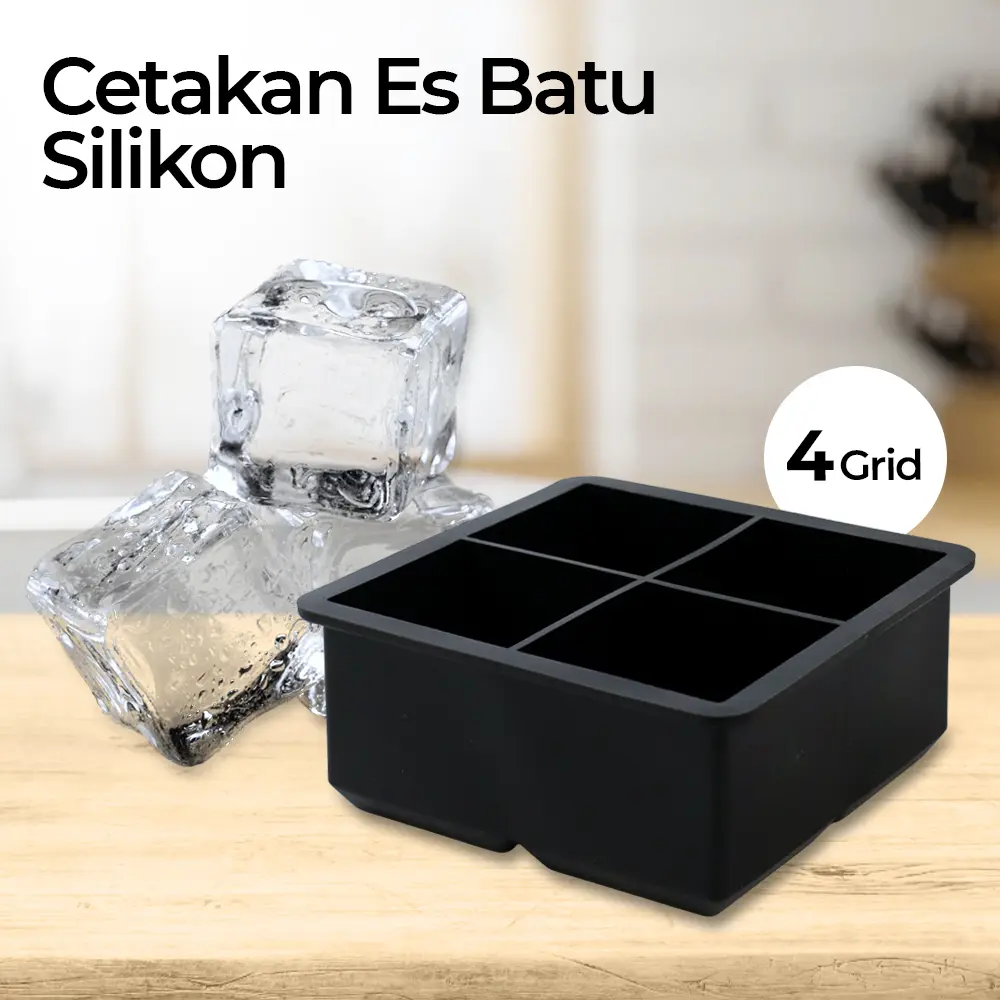 Mutiara Mall - Cetakan Es Silikon | Ice Cube Tray | Cetakan Es Batu Kotak