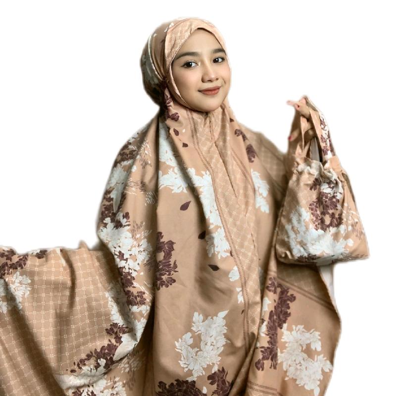 FAZKA - Mukena Traveling Mini Pouch Dewasa Shakira Motif Sultan Bahan Katun Micro Premium mukena traveling 5