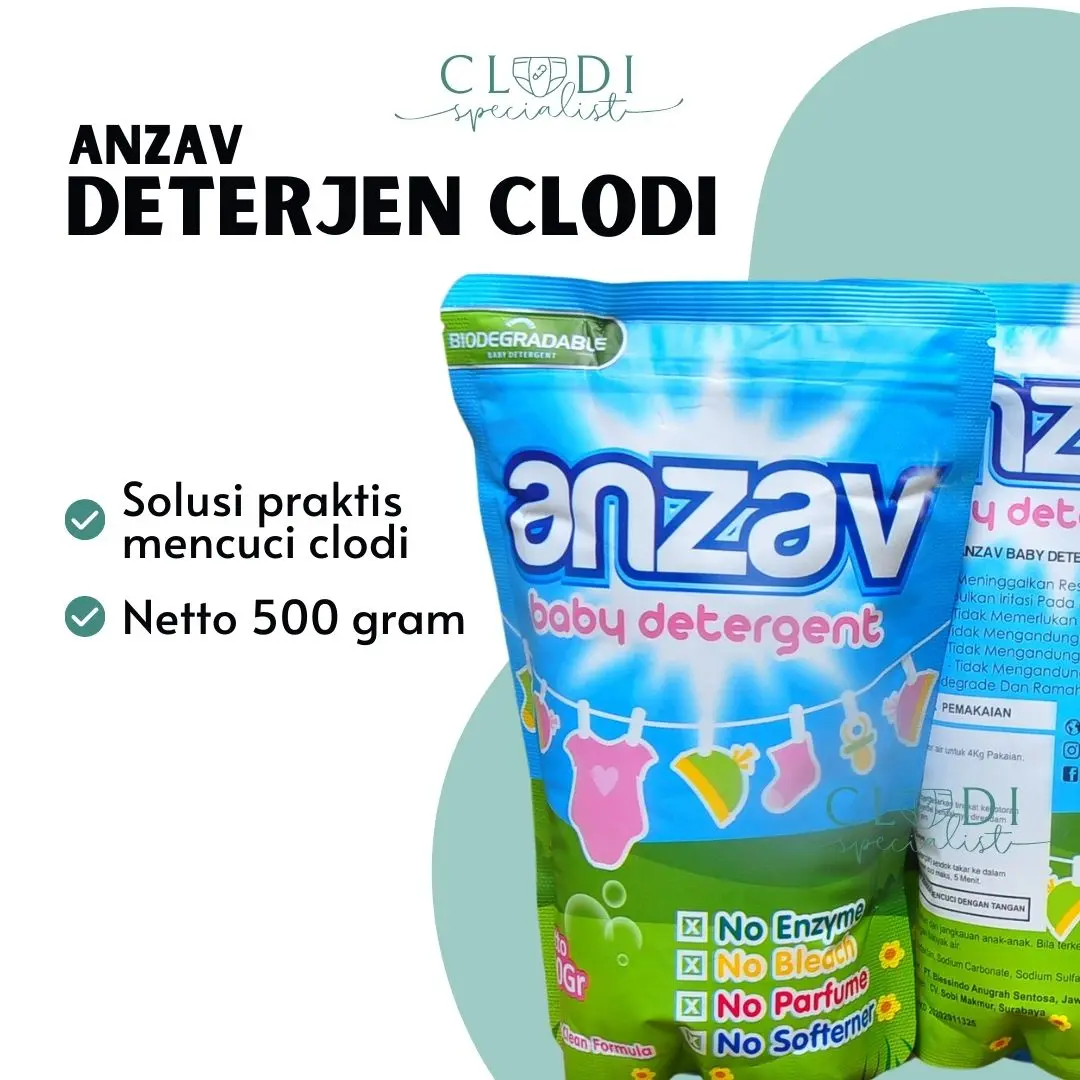 ORIGINAL Deterjen  Anzav Baby Detergent Clodi/ Sabun Cuci Laundry Batik