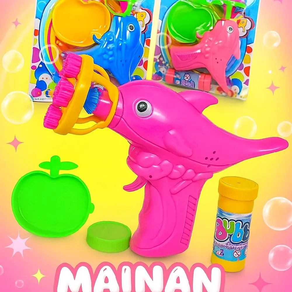 Pistol Gelembung Sabun Anak – Bubble Gun Ikan Lucu mainan anak Plastik Hadiah mengluar kan gelembung