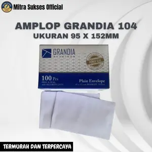 AMPLOP PUTIH  GRANDIA 104 ISI 100 LEMBAR plus Lem Perekat / angpau lebaran