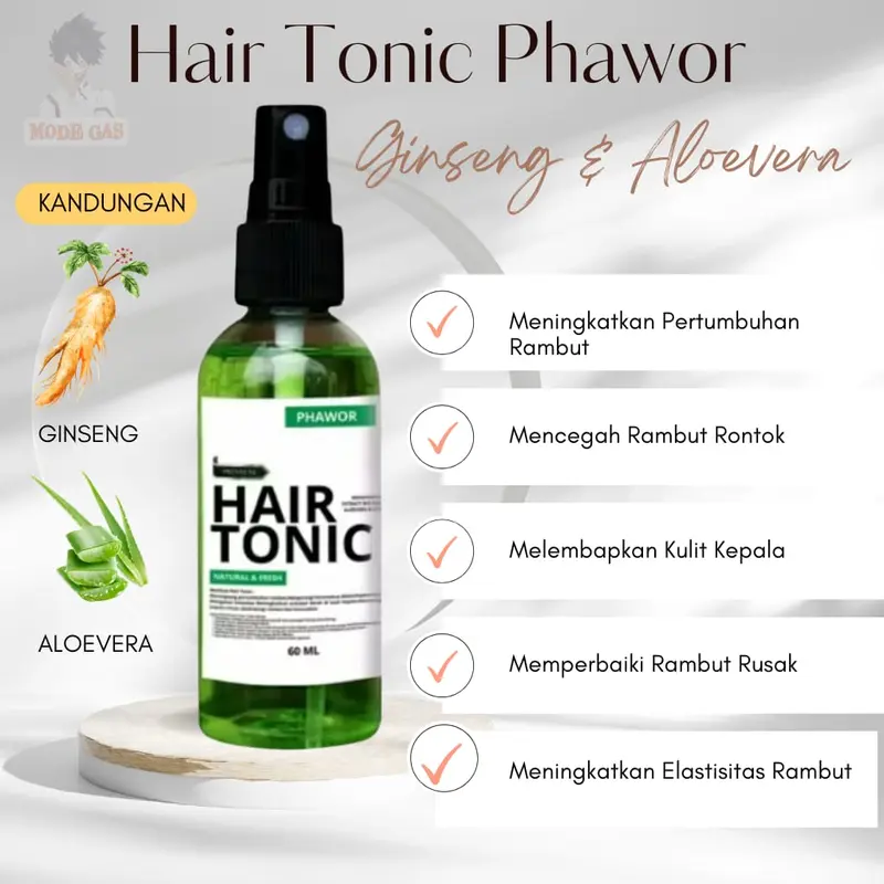ZV HAIRTONIC VITAMIN RAMBUT PENUMBUH RAMBUT DAN PELURUS RAMBUT PRIA DAN WANITA BY PHAWOR Haircare Perawatan 1