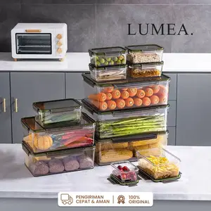 LUMEA - Toples Wadah Penyimpanan Makanan Buah Sayuran Snack Kontainer Food Storage Preparation