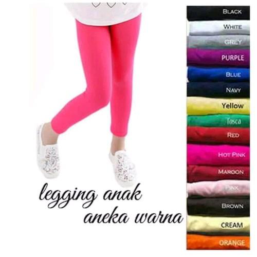 legging anak usia 5-7 tahun bahan spandek warna lengkap celana legging anak Fashion perempuan 2