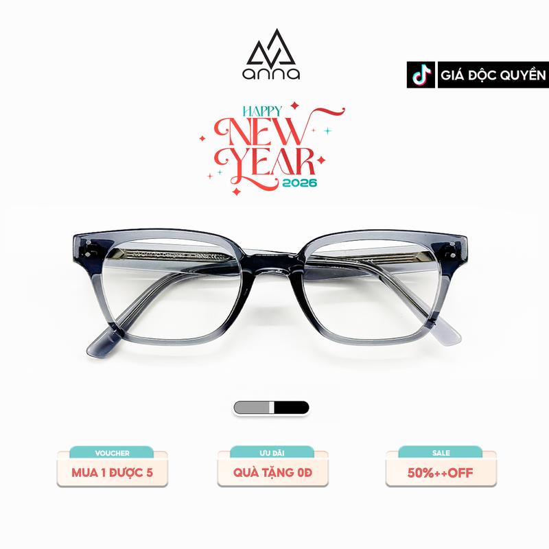 Gọng Kính ANNA Thiết Kế Dáng Vuông Chất Liệu Kim Loại Mix Nhựa 72029