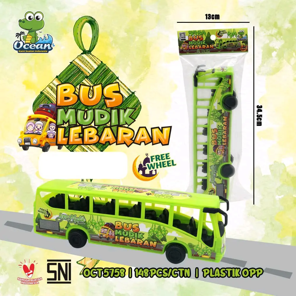 mainan bus oct 5758/bis lebaran/mainan bis