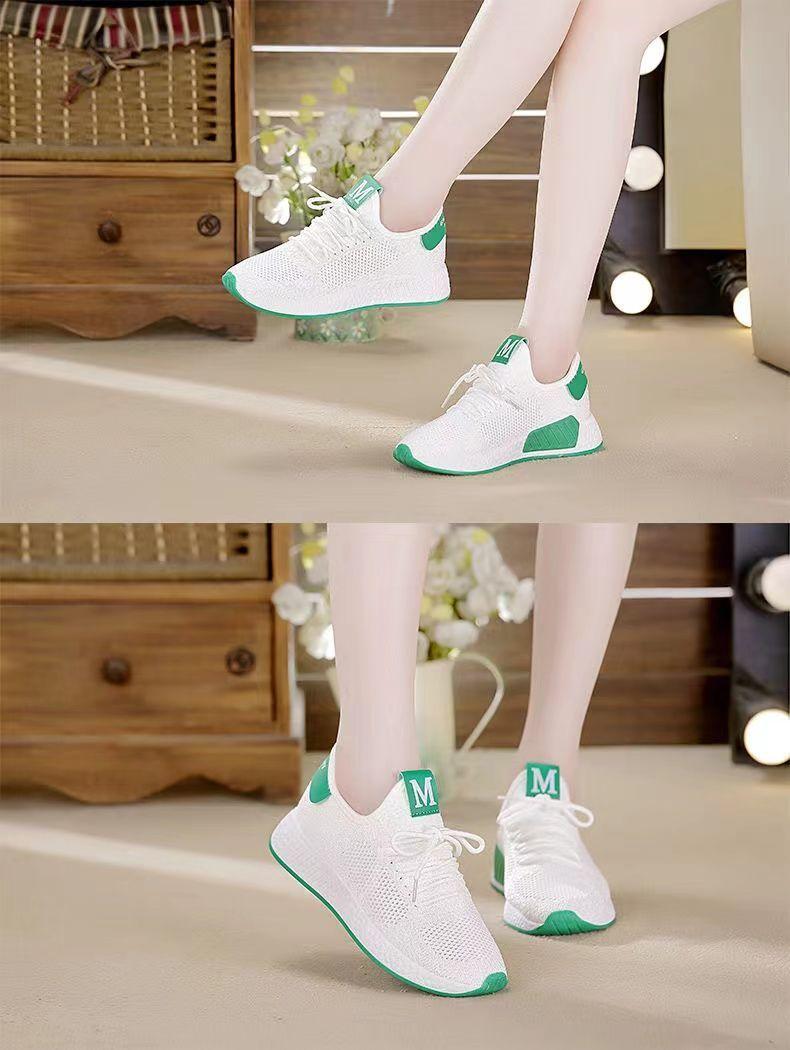 Product Introduction of Giày Khiêu Vũ, Giày Nữ, Giày Trắng, Thoáng Khí Và Thoải Mái, Thích Hợp Cho Mẹ, Đế Bằng, Chống Trượt, Bề Mặt Lưới, Dễ Phối Đồ, Năm 2024 7
