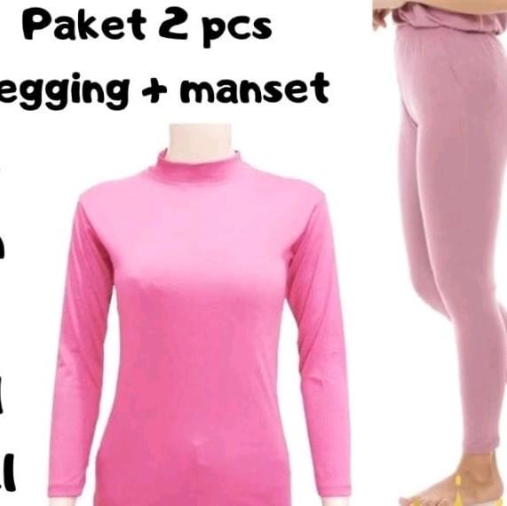 PAKET 2 PCS STELAN MANSET LENGAN PANJANG KRAH TINGGI KAOS MANSET KT 5