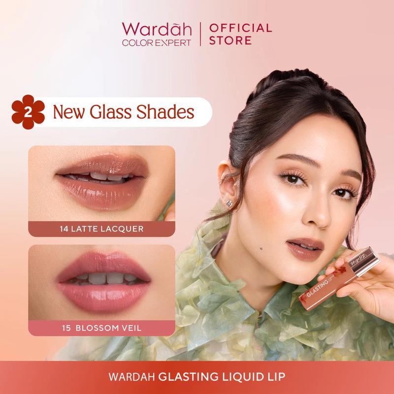 New ! Wardah Glasting Liquid Lip 3,5 gr 1