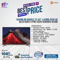 Gambar Xiaomi Mi Google TV 43" L43MB-APID 4K QLED 60Hz A PRO 2026 Garansi Resmi - MI A PRO 43" 26, TANPA KAYU dari Multifungsi Online Kota Administrasi Jakarta Pusat 1 Tokopedia