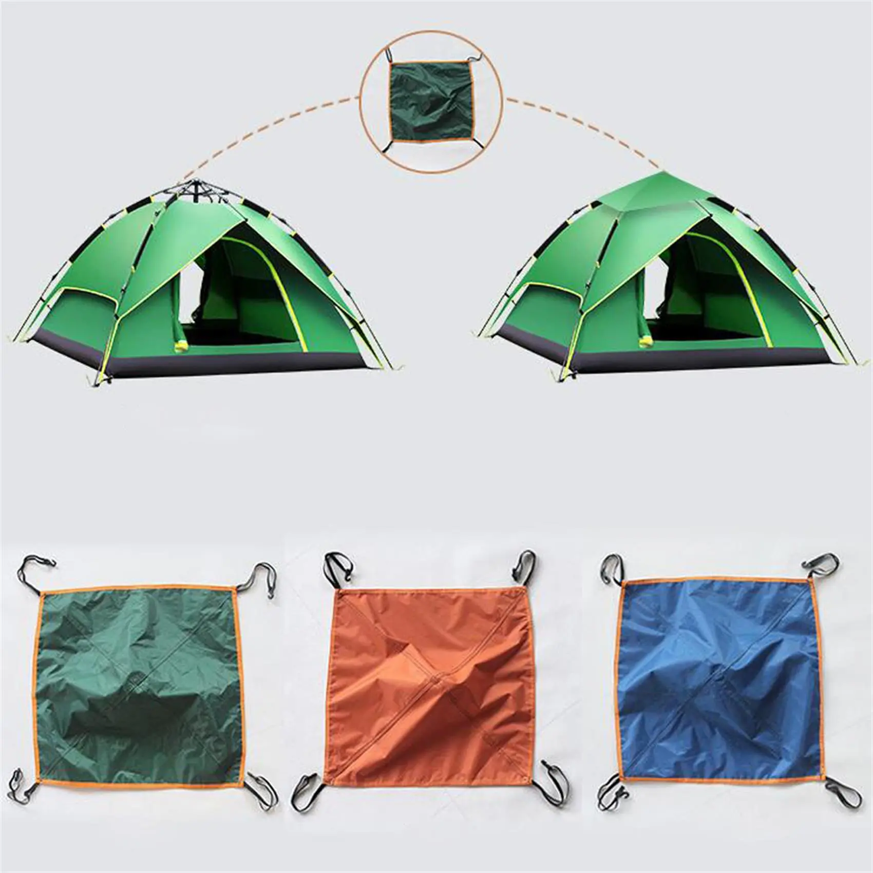 Portable Camping Tent Roof Cloth Cover Waterproof EasyAssemble