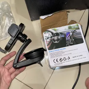 Car Phone Holder Dashboard Kaca Mobil Long Neck 360 Free Rotation Strong Suction Pad Flexible Gooseneck Arm Holder Handphone Mobil Meja