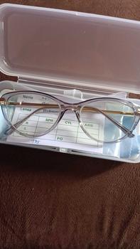 Product Review of Frame Kacamata Yumna - Bisa Minus Plus Cylinder (Free Box+Lap) Biru Frame Perempuan Laki-laki Eyewear vascka from y**y 0