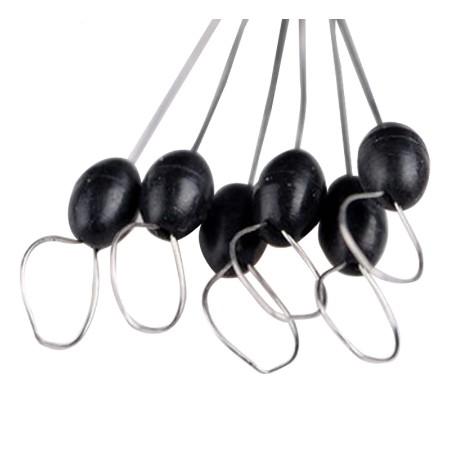 Stopper Batang Float Orca Pancing Warna Hitam Ukuran SS S M L XL - Rubber Oval Stopper Fishing Bobber Float Connector Fishing Tackle accessories 5