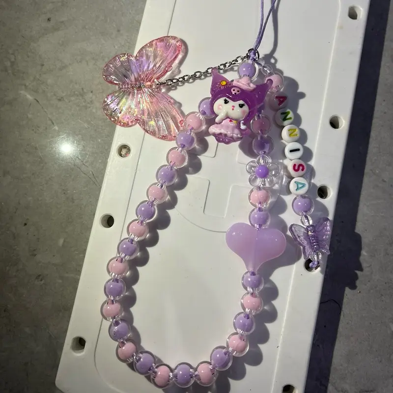 Strap phone clay bantak warna, bisa costum nama , clay sesuai warna ya 7
