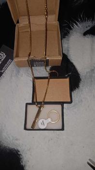 Product Review of JAGOSA - AYAT KURSI NECKLACE - Kalung Liontin Aksesoris Fashion Pria Wanita Tahan Air Anti Karat Berkualitas Dewasa Rantai Titanium from @**💝 0