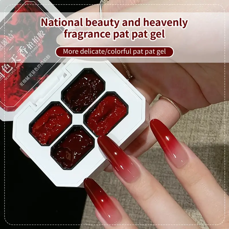Gel Đánh Móng Tay, Hương Thơm Trên Trời Quốc Gia, 4 Màu Có Sẵn, Gel Đánh Móng Tay Màu Trắng Gradient Độ Bão Hòa Cao, Thích Hợp Cho Nghệ Thuật Đánh Móng Tay, Cần Có Đèn Làm Móng Để Khô 0