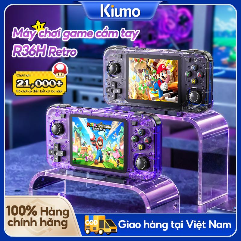 R36H【128G/64G+OS  Máy Chơi Game Cầm Tay Retro Màn Hình HD 3,5" Có Thể Sạc Lại