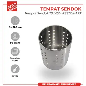 Tempat Sendok Garpu 9 cm RESTOMART Stainless (0817088)