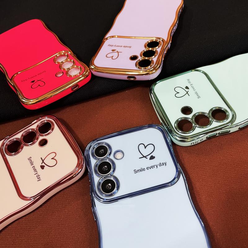  Ốp Lưng Điện Thoại Di Động Sang Trọng Màu Đỏ Hoa Hồng Thiết Kế Tình Yêu Viền và Dành Cho Samsung Galaxy S24ULTRA Chống Sốc Phù Hợp Người Nổi Tiếng Internet S25 S24 S23 S22 + Plus Ultra FE EDGE A56 A55 A54 A36 A35 A34 A26 A25 A24 A17 A16 A15 A14 A07 