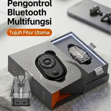 Bluetooth Selfie Remote Control Tomsis Universal For Android & IOS / Tomsis Remote Kamera Selfie / Remote Shutter Tomsis Bluetooth Kamera Selfie Bluetooth Remote Control Camera Shutter For IOS - Phone Android