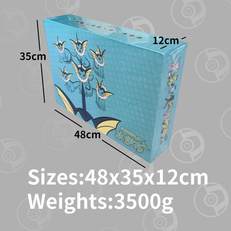 Product Introduction of Pokemon card Ptcg Eevee Advanced gift box Chinese version Card pad, card book, card holder, card storage box, battle card board game 1