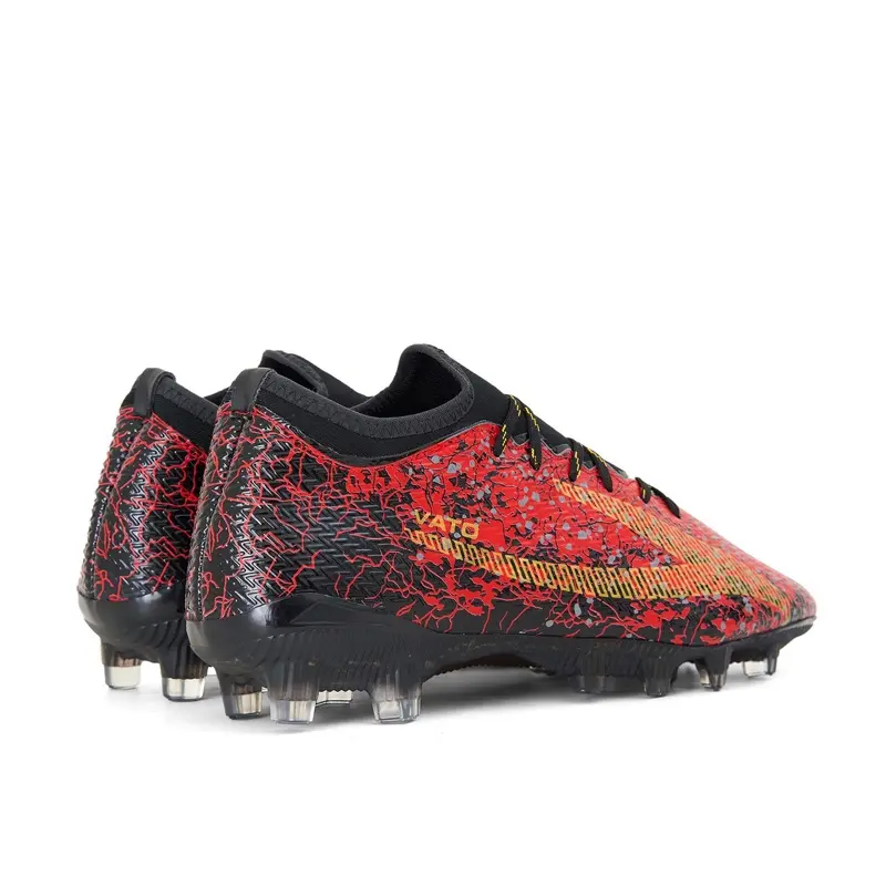 Sepatu Bola Original Zevma Vato Elite .1 Black Red Gold IC 3