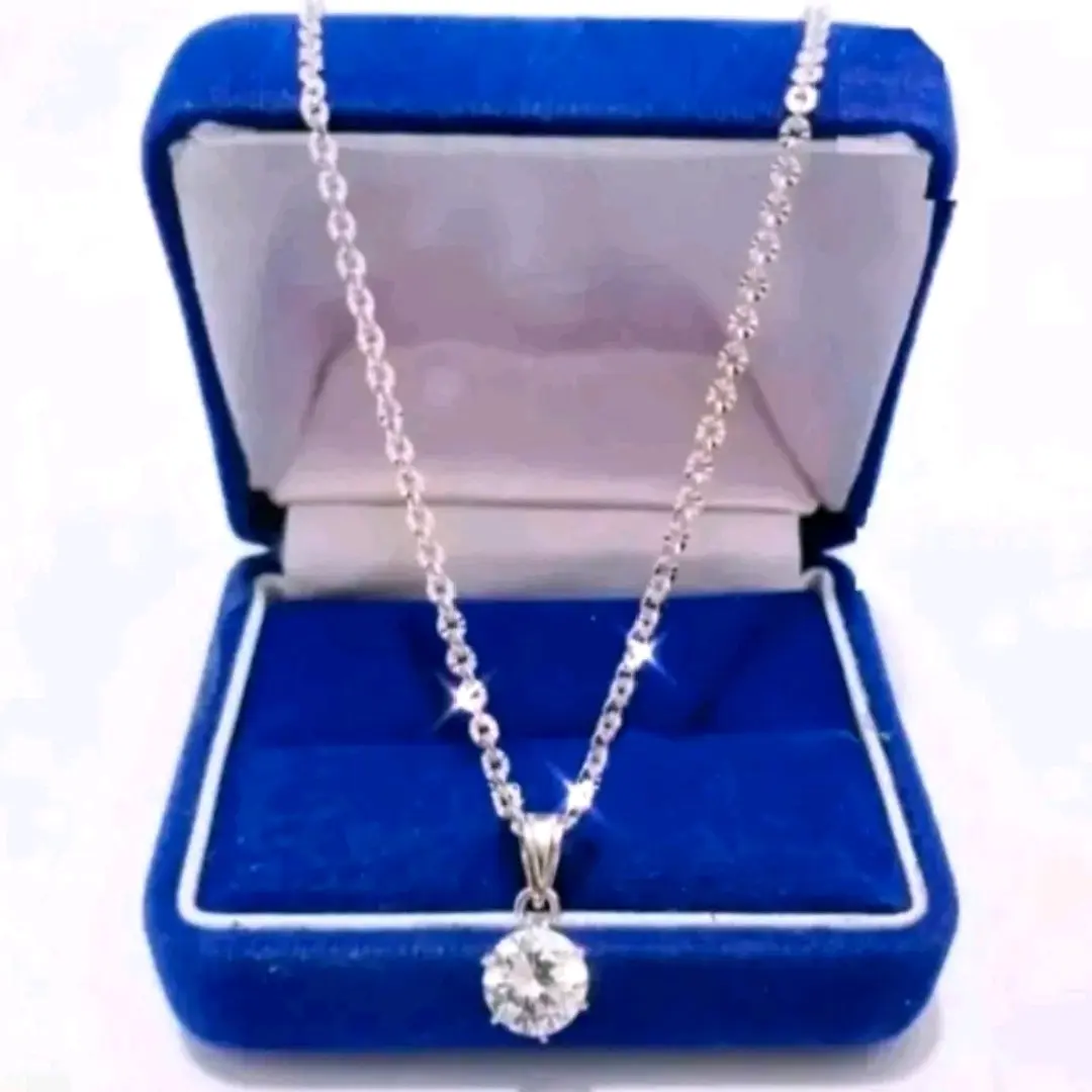 KALUNG SILVER FREE LIONTIN MATA PUTIH TITANIUM ANTI LUNTUR PERHIASAN