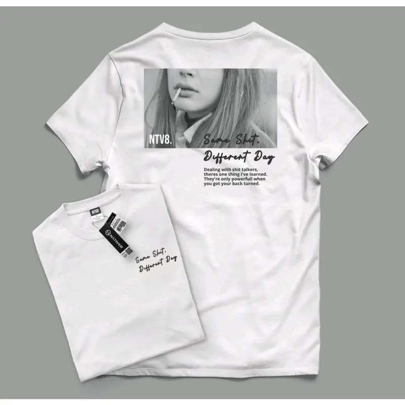kaos distro cotton combad pria / wanita NTV8. DIFFERENT DAY 0