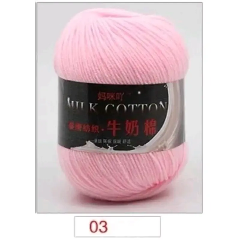 Milk cotton 3ply / Benang rajut katun  3ply 2