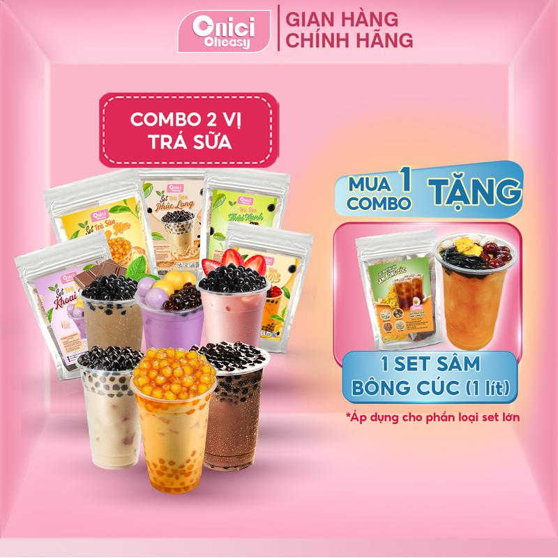 Combo Trà Sữa mix 2 vị tự chọn Bếp Của Mẹ ONICI nấu 30 35 ly