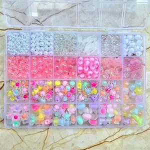 Gratis ongkir !!! Manik Manik Pasir 1 Box - Manik2 Mote Payet Pasir Paket DIY - (BONUS Benang Elastis)