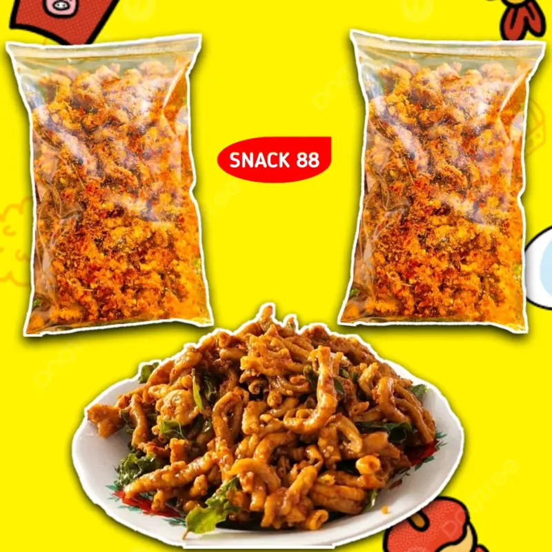 Usus Ayam Crispy pedas daun jeruk 1kg 2