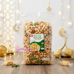 [ 1kg ] Kacang Bawang Daun Jeruk Goreng Empuk Premium Enak Selalu Fresh Ready Stok Camilan Terbaik