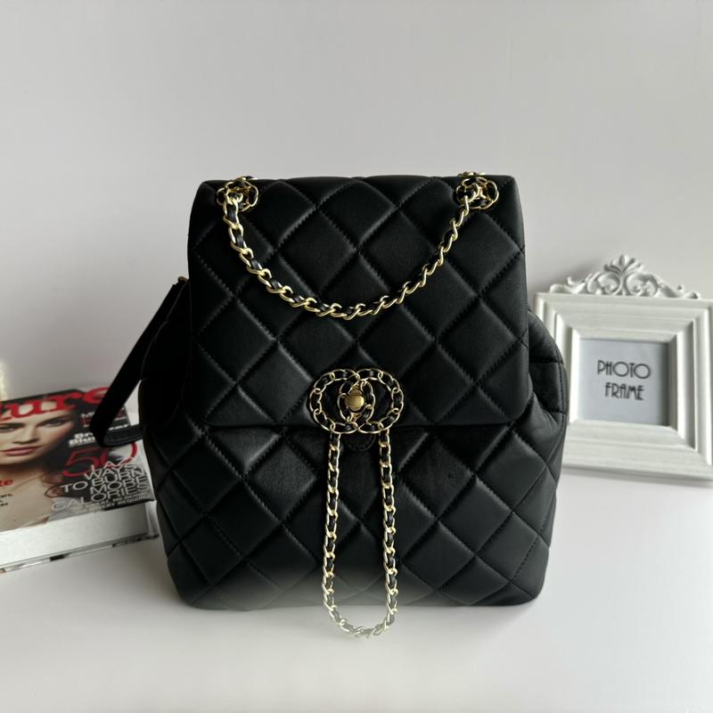 Women's real leather lambskin chain mini backpack 8067 - TikTok Shop ...