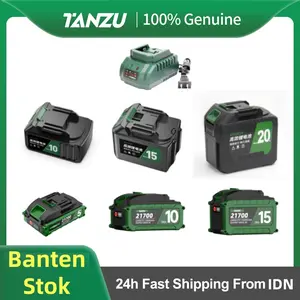 TANZU baterai dan pengisi terbaru, pengisi steker, baterai 21700, baterai 18650. Baterai 3C. Alat lithium.
