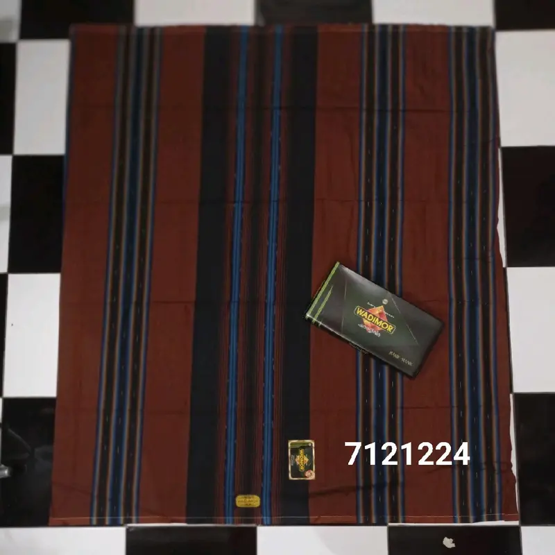 wadimor sarung  Dewasa berkualitas cocok untuk Pria Muslim Santri  Lebaran Remaja Motif Hitam murah obral 1