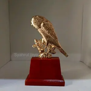 Trophy Piala Logam Motif Burung Kenari COD