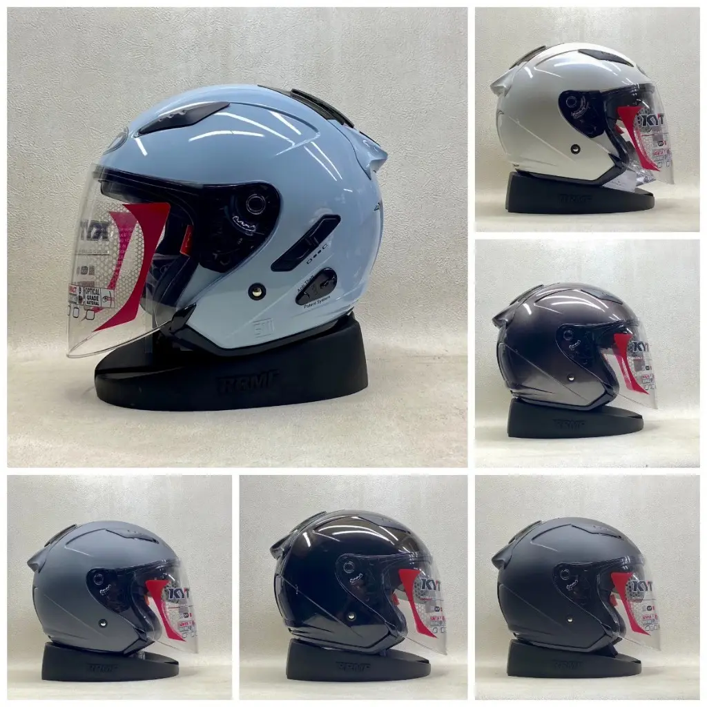 Helm KYT Galaxy Flat R Solid /Double Visor Motorcycle