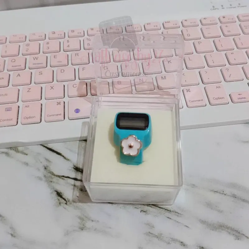 NEW! LED RING BASIC Tasbih Digital Mini Cantik / Tasbih digital mini Led tasbih digital hias tombol tasbih digital tasbih cantik premium souvenir Haji & Umroh 3